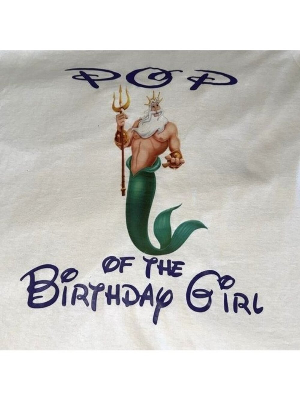 Gildan "Pop Of The Birthday Girl" White Graphic T-Shirt XL 100% Cotton - Picture 3 of 5